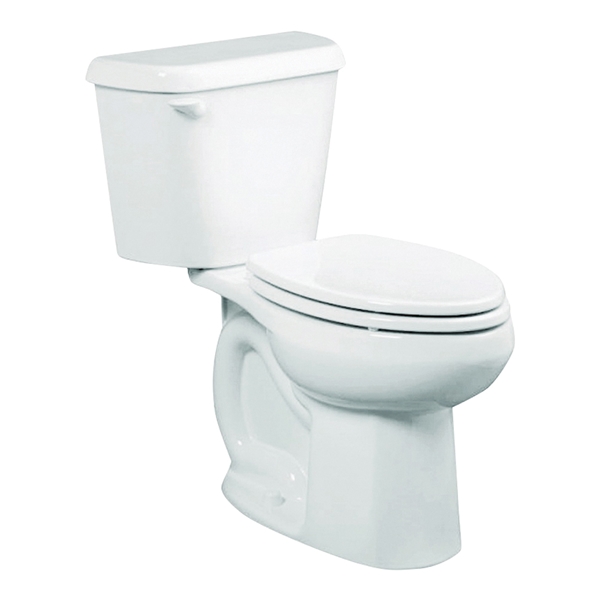 American Standard Colony 751AA101.020 ADA Complete Toilet, Elongated Bowl, 1.28 gpf Flush, 12 in Rough-In, White - 1