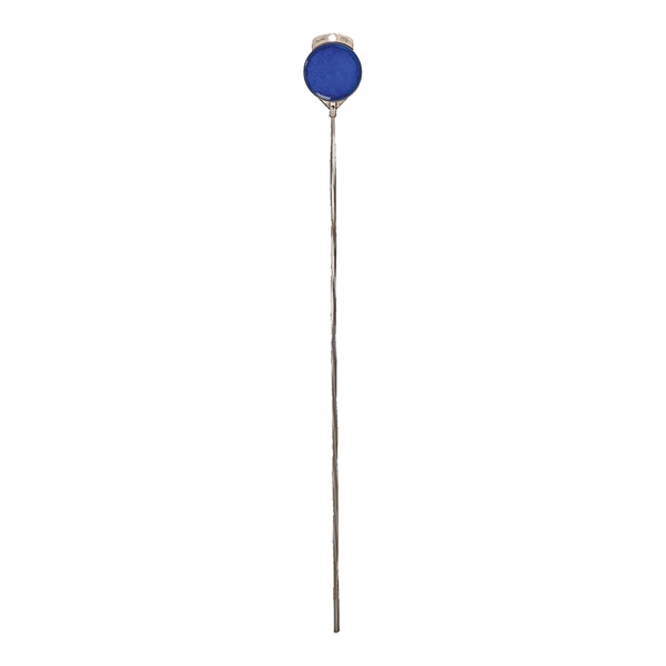 Hy-Ko DM100B36 Driveway Marker, Rod Mounting, Aluminum Post, Blue Reflector - 1