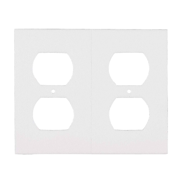 M-D 87916 Series Wallplate Sealer, For: Standard Size Outlet Plates, Foam, White