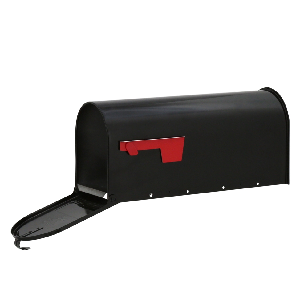 Gibraltar Mailboxes Elite Series E1100B00 Mailbox, 800 cu-in, Steel, Powder-Coated, 6.9 in W, 20.1 in D, 8.9 in H, Black - 4