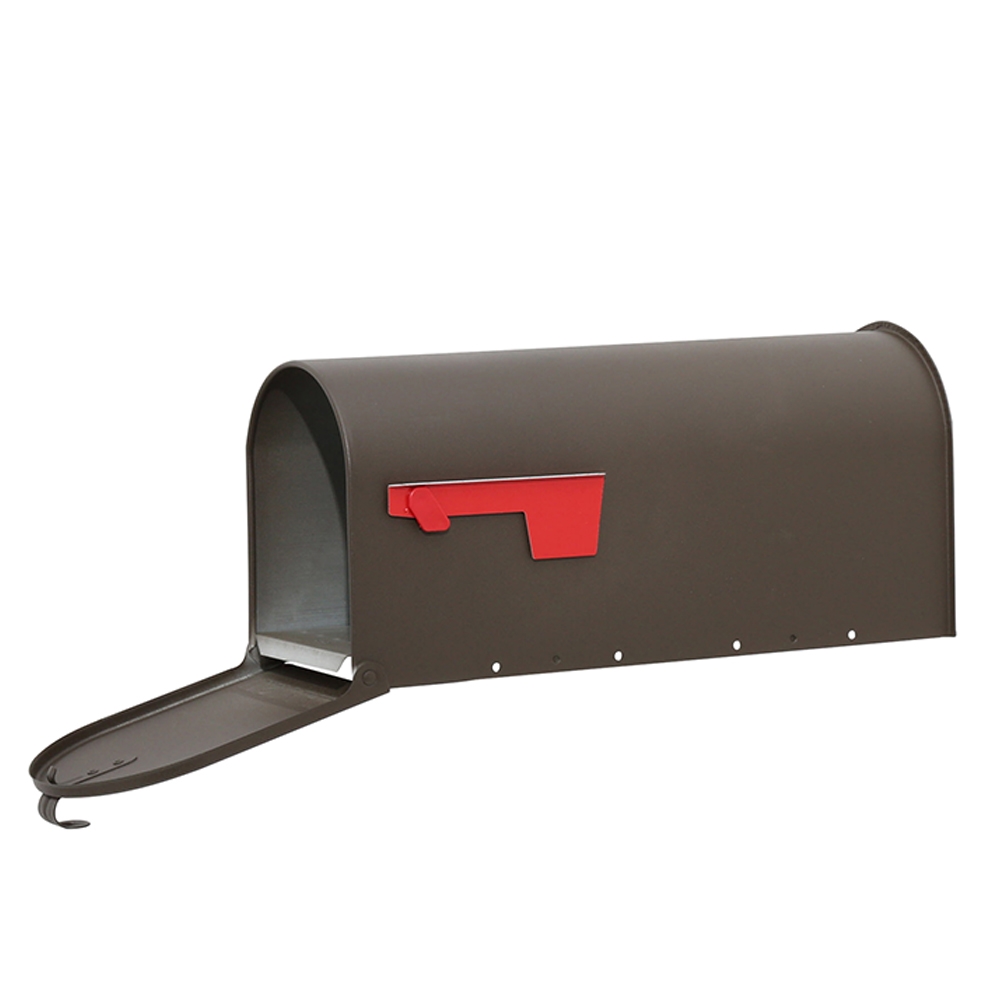 Gibraltar Mailboxes Elite Series E1100BZ0 Mailbox, 800 cu-in Capacity, Galvanized Steel, Bronze, 6.9 in W, 20.1 in D - 3