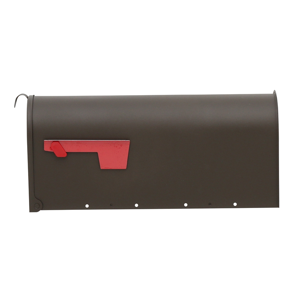 Gibraltar Mailboxes Elite Series E1100BZ0 Mailbox, 800 cu-in Capacity, Galvanized Steel, Bronze, 6.9 in W, 20.1 in D - 4