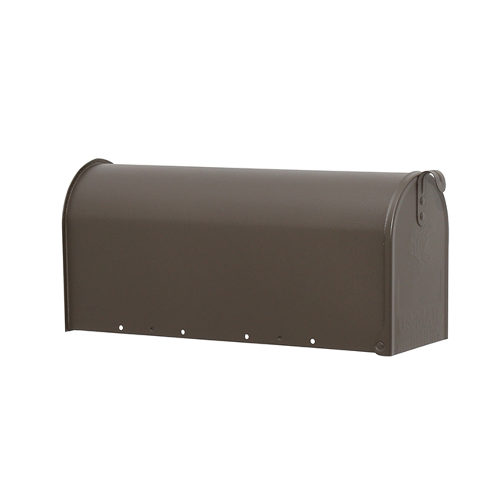 Gibraltar Mailboxes Elite Series E1100BZ0 Mailbox, 800 cu-in Capacity, Galvanized Steel, Bronze, 6.9 in W, 20.1 in D - 5