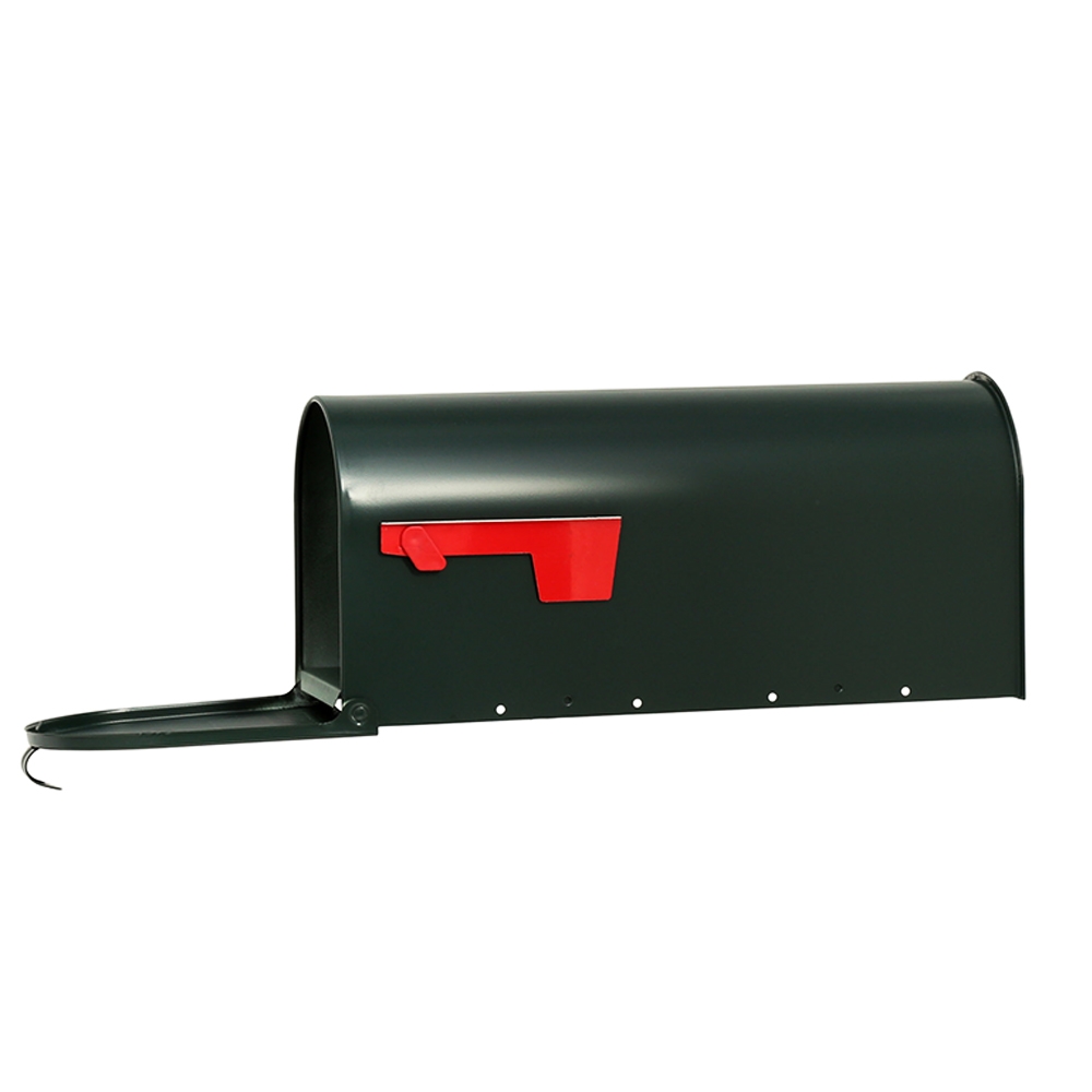 Gibraltar Mailboxes Elite Series E1100G00 Mailbox, 800 cu-in, Steel, Powder-Coated, 6.9 in W, 20.1 in D, 8.9 in H, Green - 4