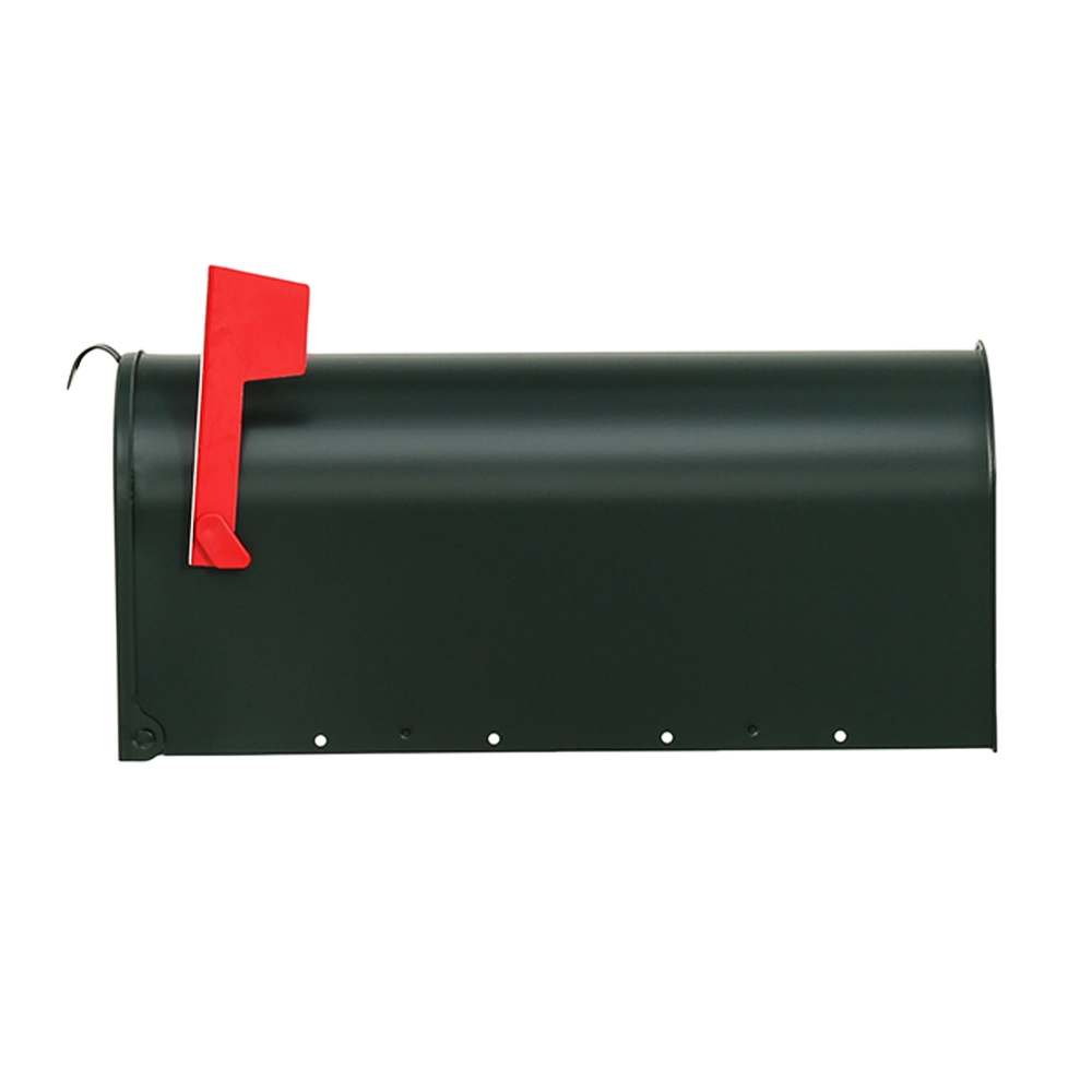 Gibraltar Mailboxes Elite Series E1100G00 Mailbox, 800 cu-in, Steel, Powder-Coated, 6.9 in W, 20.1 in D, 8.9 in H, Green - 5