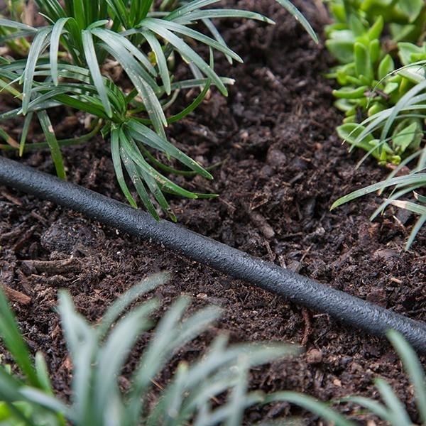 Raindrip 015005T Porous Soaker Tubing, 0.16 to 0.197 in ID, 50 ft L, Polyethylene, Black - 2