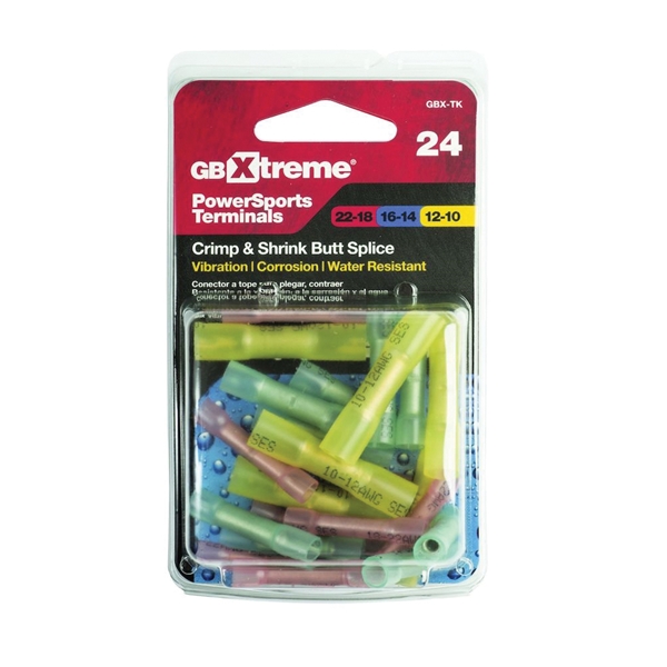Gardner Bender Xtreme GBX-TK Insulated Terminal Kit, 600 V, 22 to 10 AWG Wire, Blue/Red/Yellow - 2