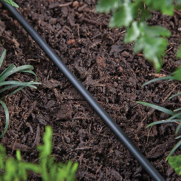 Raindrip 016010T Drip Watering Tubing, 0.16 to 0.197 in ID, 100 ft L, Polyethylene, Black - 3