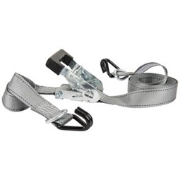 Keeper 05524 Tie-Down, 1-1/2 in W, 14 ft L, Polyester, Gray, 1000 lb, J-Hook End Fitting, Steel End Fitting - 2