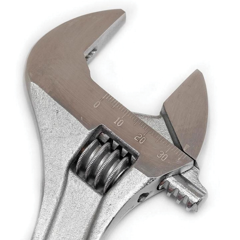 Crescent AC210VS Adjustable Wrench, 10 in OAL, 1.313 in Jaw, Steel, Chrome-Plated, Non-Cushion Grip Handle - 3