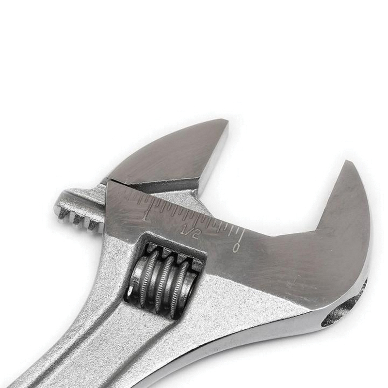 Crescent AC210VS Adjustable Wrench, 10 in OAL, 1.313 in Jaw, Steel, Chrome-Plated, Non-Cushion Grip Handle - 4