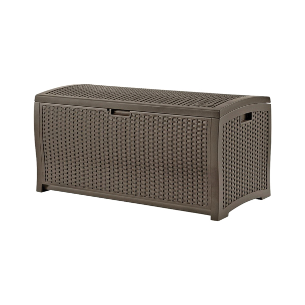 Suncast DBW9200 Deck Box, 50 in W, 25-1/2 in D, 25-1/2 in H, Resin