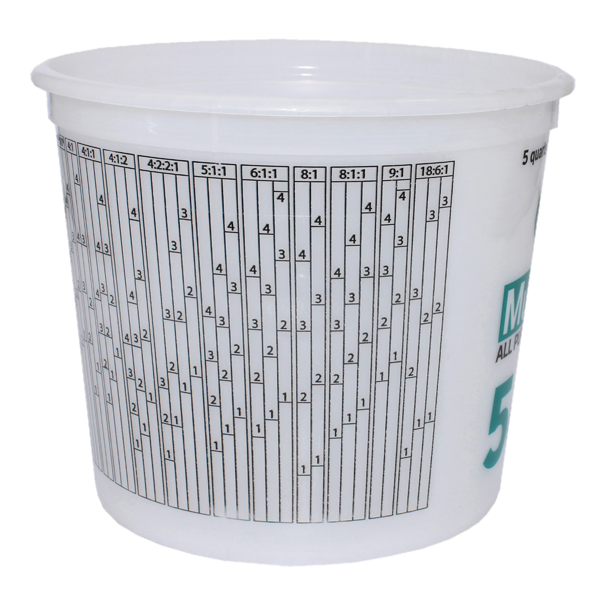 Leaktite-IPL Plastics 1045181 Disposable Paint Container, 5 qt Capacity, HDPE, Clear - 3