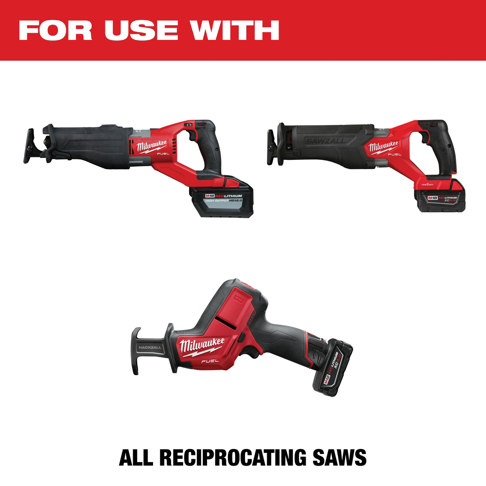 Milwaukee 48-00-1450 Reciprocating Saw Blade, 3/4 in W, 9 in L, Diamond Cutting Edge - 3