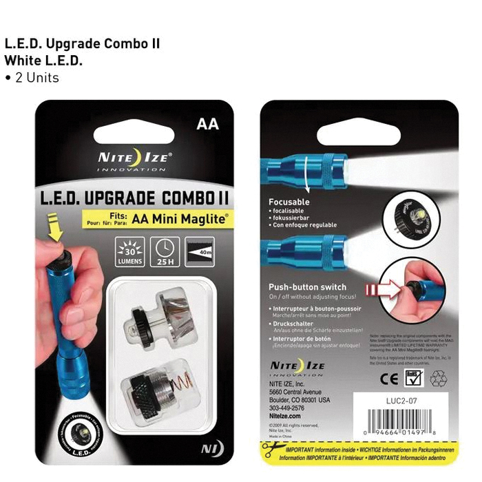 Nite Ize LUC2-07 Combo Upgrade Kit II, LED Lamp, 30 Lumens - 2