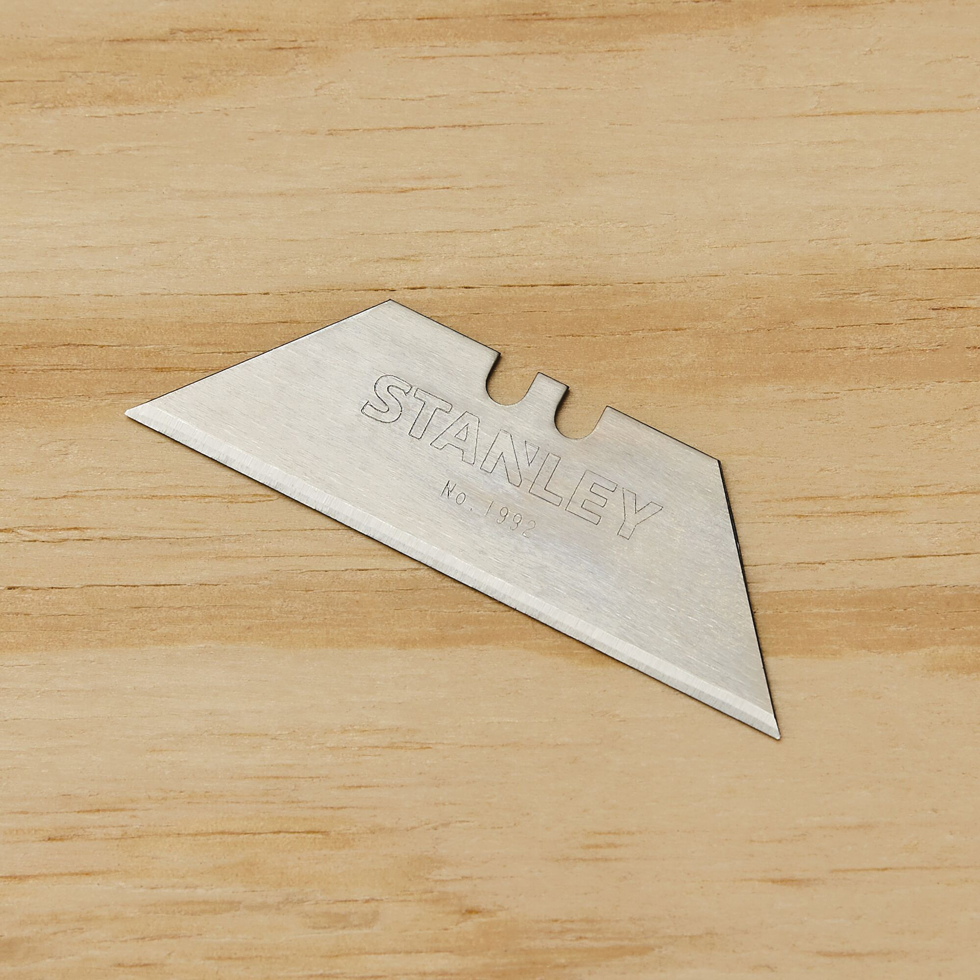 STANLEY 11-921 Utility Blade, 2-7/16 in L, HCS, 2-Point, 5/PK - 2