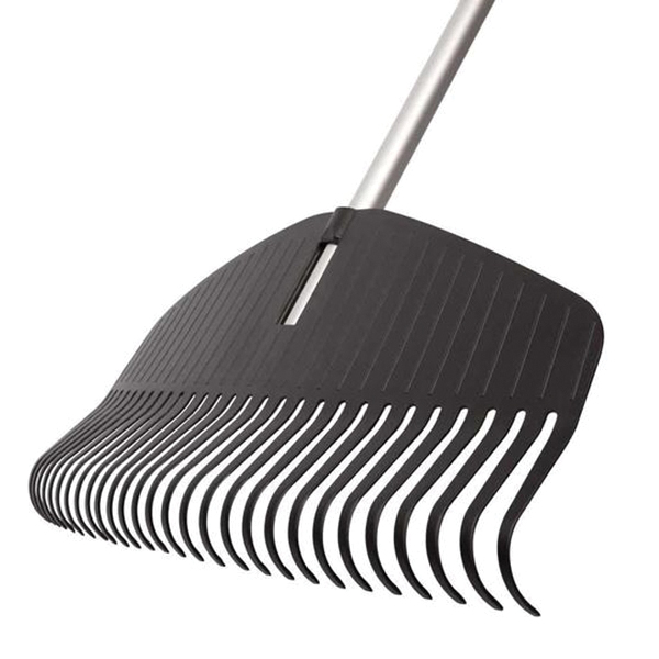 Fiskars 96605935 Leaf Rake, Plastic Tine, 29-Tine, Aluminum Handle, 67 in L Handle - 2