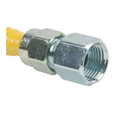 BrassCraft ProCoat Series CSSD54-24 Gas Connector, 24 in L, 1/2 x 1/2 in, 0.5 psi Pressure, -40 to 150 Temperature - 2