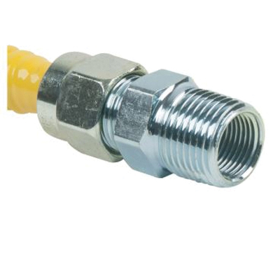 BrassCraft ProCoat Series CSSD54-24 Gas Connector, 24 in L, 1/2 x 1/2 in, 0.5 psi Pressure, -40 to 150 Temperature - 3