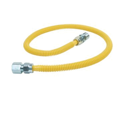 BrassCraft ProCoat Series CSSD54-24 Gas Connector, 24 in L, 1/2 x 1/2 in, 0.5 psi Pressure, -40 to 150 Temperature - 4