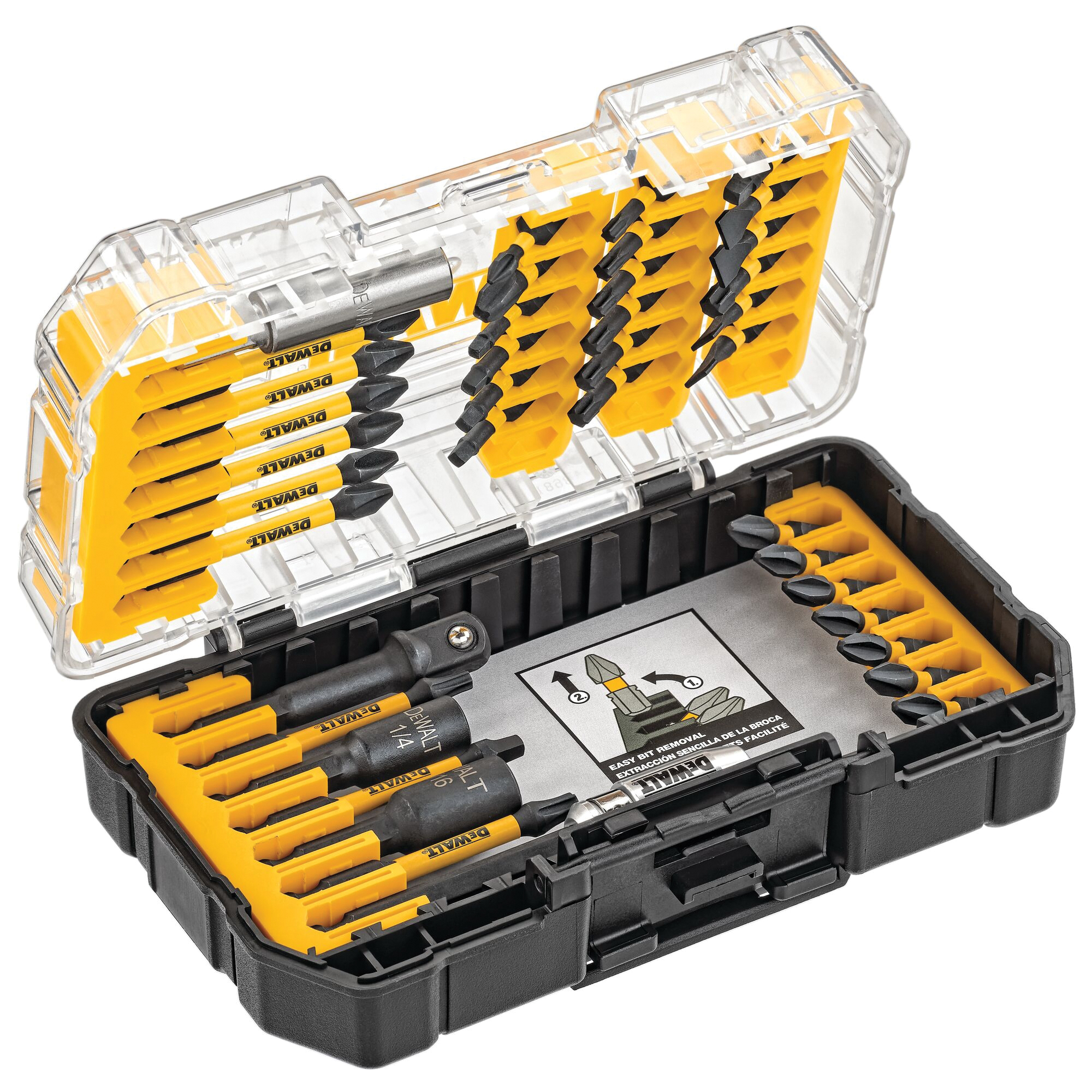 DEWALT DWA2T40IR Screwdriver Bit Set, Steel, Includes: (6) 2 in PH2 Impact READY Bit - 3