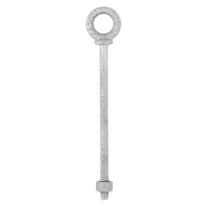 National Hardware N245-084 Eye Bolt, 1/4-20 Thread, Coarse Thread, 3-7/8 in L Thread, 1/2 in ID x 7/8 in OD Dia Eye - 4