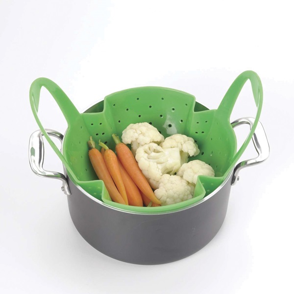 Oxo 1142380 Steamer, Silicone, Green - 4