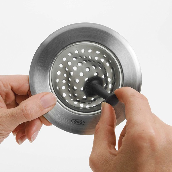 Good Grips 1308200 Sink Strainer, Silicone/Stainless Steel - 1