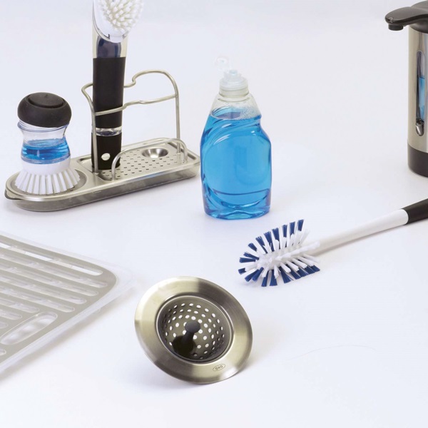 Good Grips 1308200 Sink Strainer, Silicone/Stainless Steel - 2
