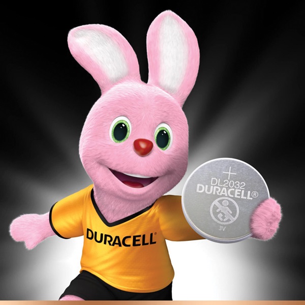 Duracell DL2032B2PK Coin Cell Battery, 3 V Battery, 220 mAh, Lithium, Manganese Dioxide - 4