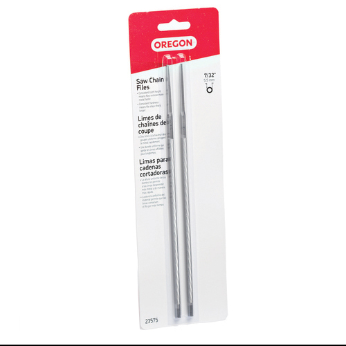 Oregon 23575 Chainsaw File, Double Cut, 7/32 in Dia Dimensions, Round, Steel, 2/PK - 5
