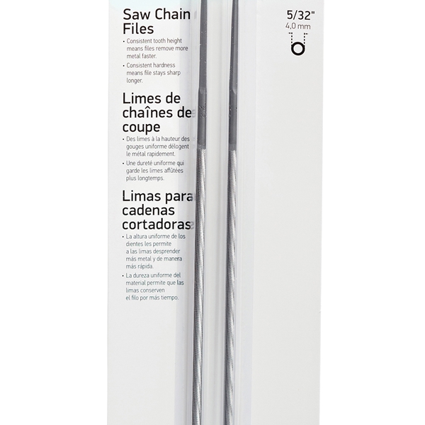 Oregon 23577 Chainsaw File, Double Cut, 5/32 in Dia Dimensions, Round, Steel, 2/PK - 2