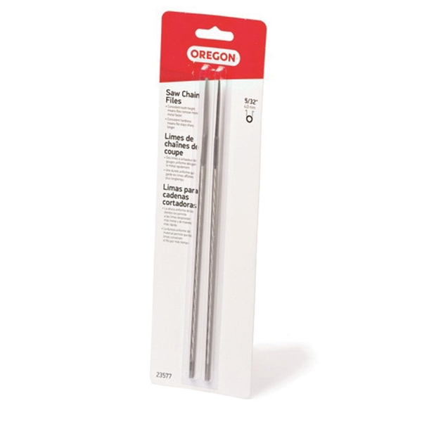 Oregon 23577 Chainsaw File, Double Cut, 5/32 in Dia Dimensions, Round, Steel, 2/PK - 3