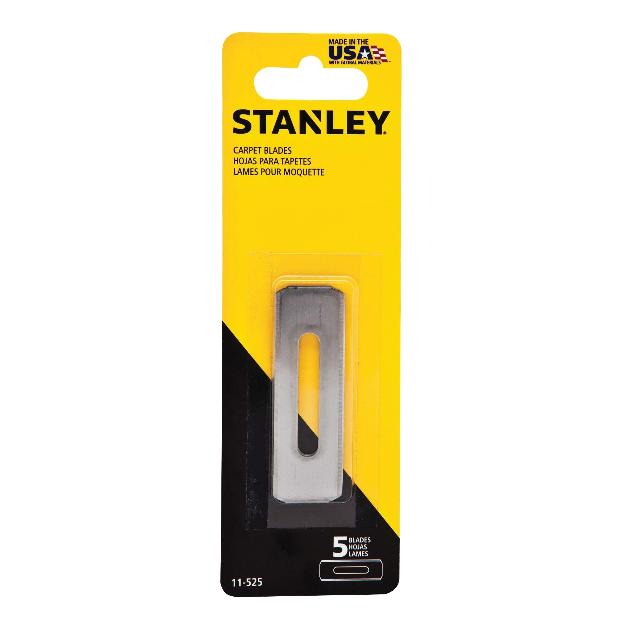 STANLEY Fatmax 11-525 Knife Blade, 2-1/4 in L, HCS, Double-Edge Edge, 4-Point - 2