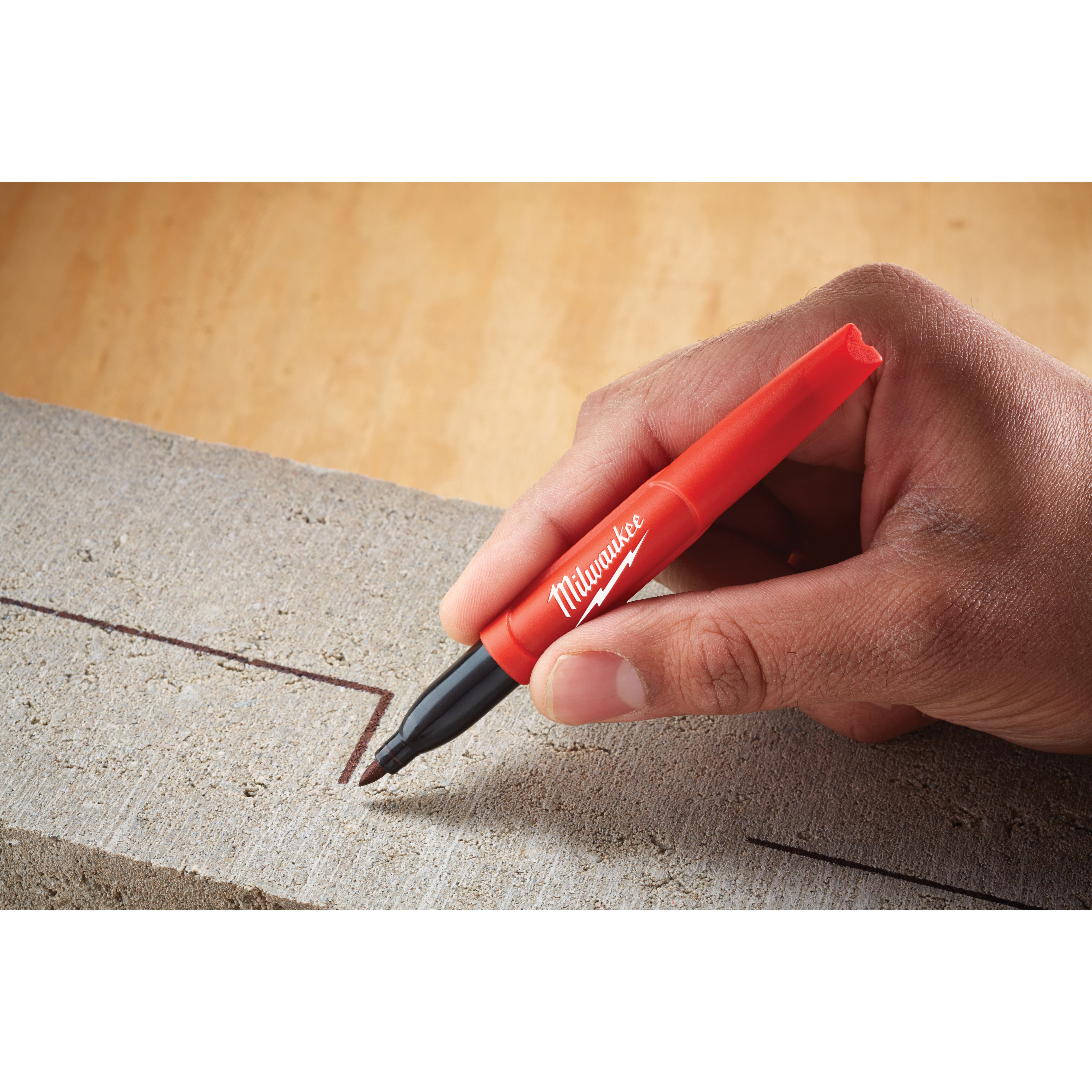Milwaukee INKZALL Series 48-22-3100 Jobsite Marker, 1 mm Tip, Black - 3