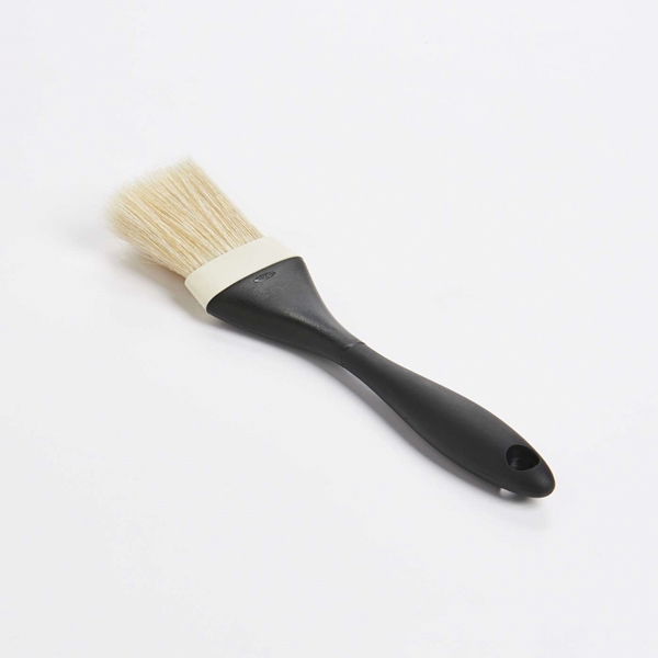 Good Grips 73881 Oval Pastry Brush, 9 in OAL, Natural Boar Trim, 1-1/2 in Trim, Soft-Grip Handle - 2