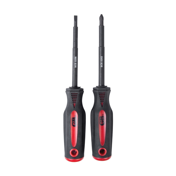 Gardner Bender SCE-3262 Screwdriver Set, 2-Piece, Vanadium Steel, Red - 3