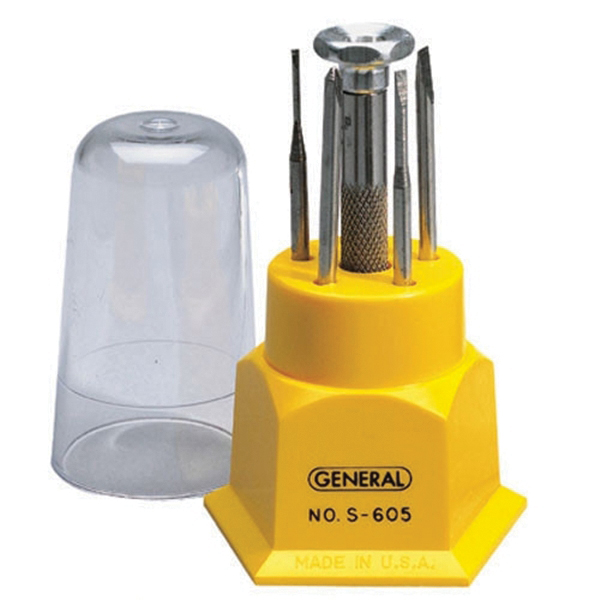 General S605 Screwdriver Set, 5-Piece, Steel, Black Oxide/Nickel - 2