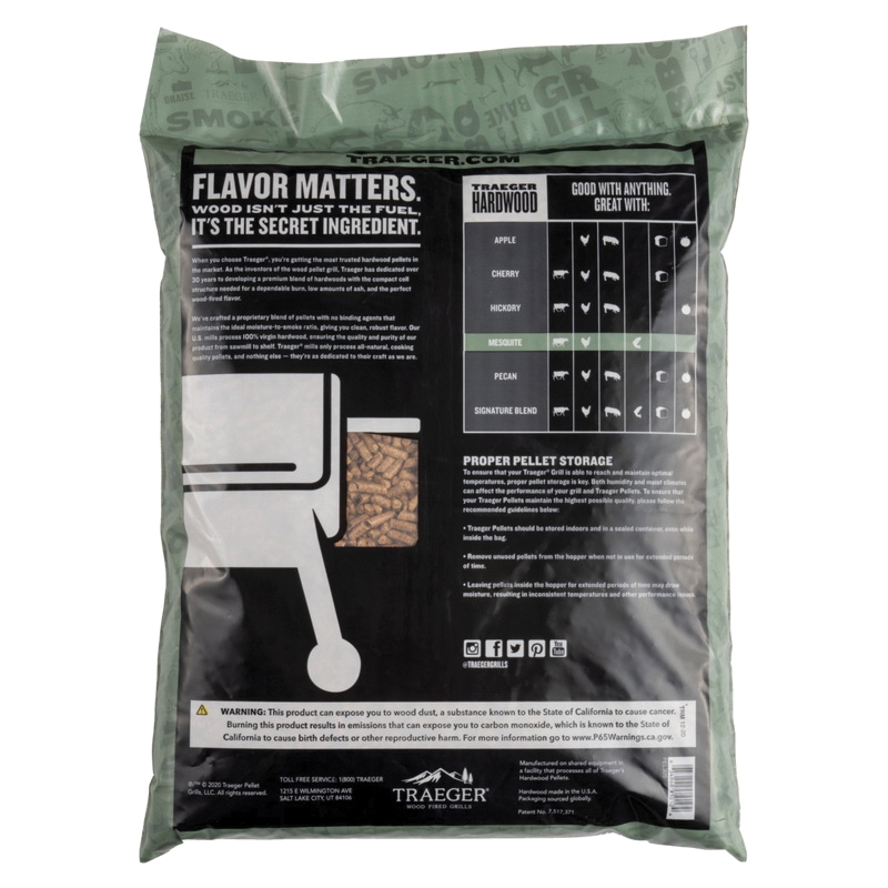 Traeger PEL305 Series Pellet, Mesquite, Wood, 20 lb Bag - 2
