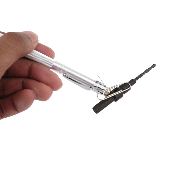General 88CM Scriber/Etching Pen with Magnet, Straight Tip, Tungsten Carbide Tip, 5-7/16 in OAL, Knurled Handle - 4