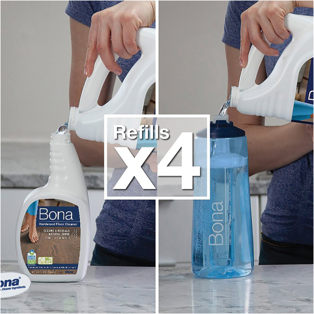 Bona WM700018159 Hardwood Floor Cleaner Refill, 1 gallon, Liquid - 3