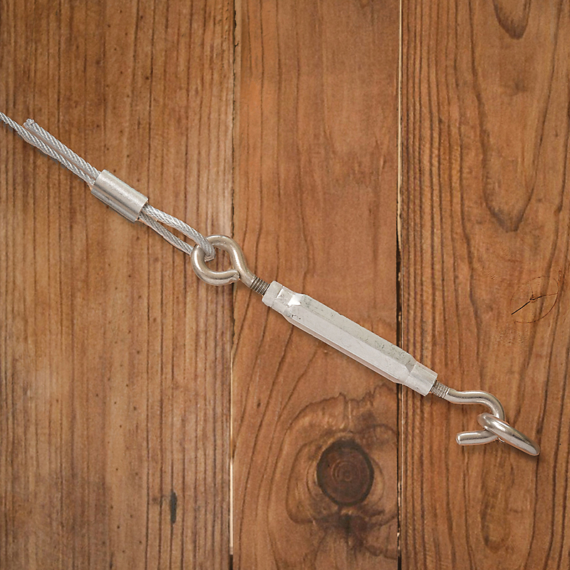 National Hardware 2173BC Series N221-960 Turnbuckle, 175 lb Working Load, 5/16-18 Thread, Hook, Eye, 9 in L Take-Up - 3