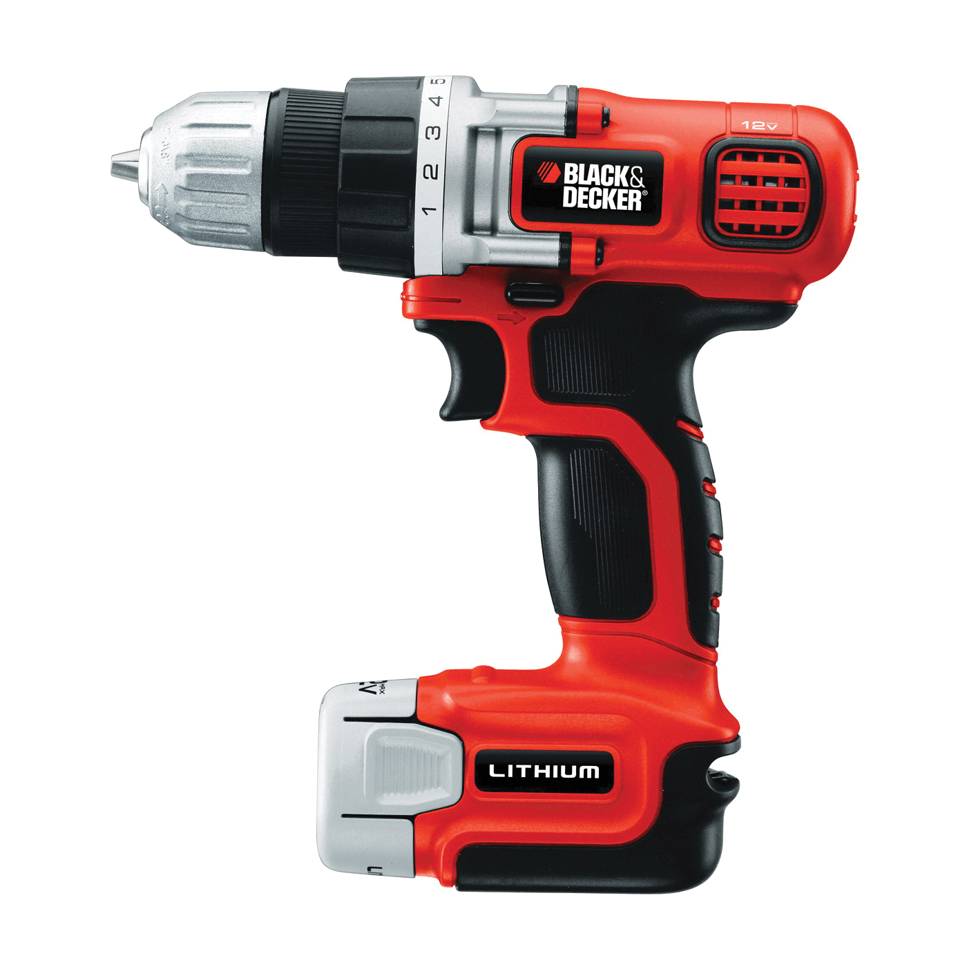 Black+Decker 12 V 3/8 in. Brushed Cordless Drill Kit (Battery & Charger) - 1