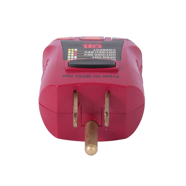 Gardner Bender GFI-3501 Fault Receptacle Tester and Circuit Analyzer, Neondicator Display, Red - 2
