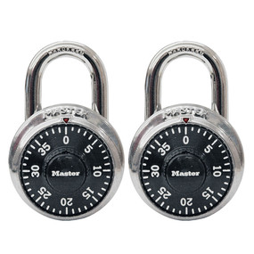 Master Lock 1500T Padlock, Keyed Alike Key, 9/32 in Dia Shackle, 3/4 in H Shackle, Steel Shackle, Stainless Steel Body - 1
