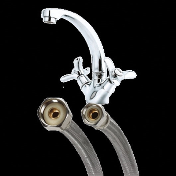 Fluidmaster B1F12 Water Supply Connector, Compression x FIP, Polymer/Stainless Steel, 600 psi Pressure - 2