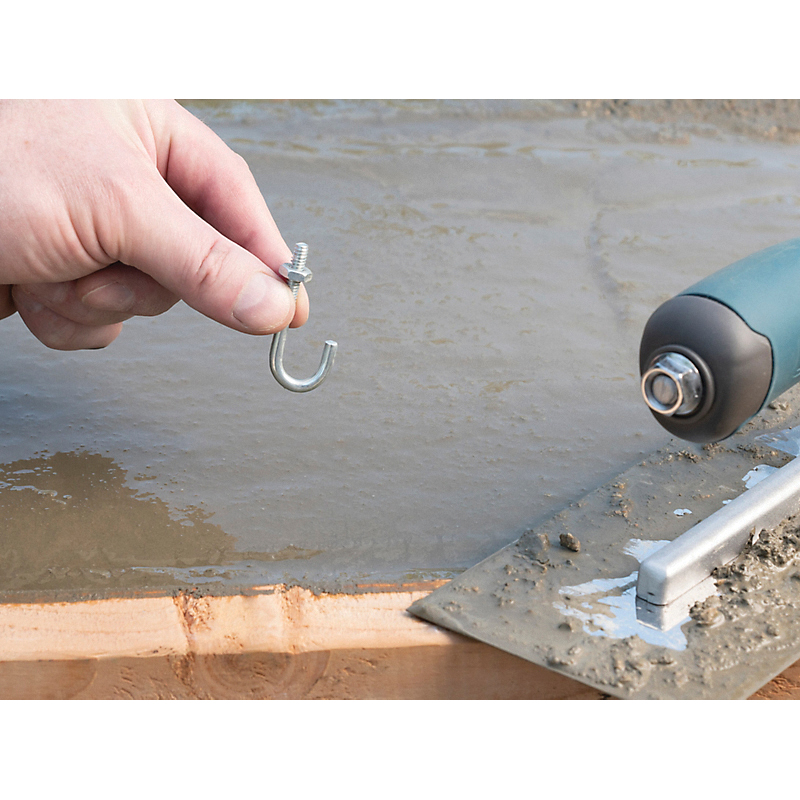National Hardware 2195BC Series N232-868 J-Bolt, 3/16 in Thread, 0.96 in L Thread, 1-7/8 in L, 40 lb Working Load, Steel - 3