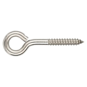 National Hardware N220-806 Lag Screw Eye, 3/8 in Thread, 2 in L Thread, 4-1/2 in OAL, 275 lb Working Load - 4
