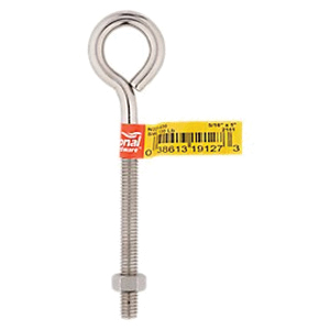 National Hardware N221-630 Eye Bolt, 5/16-18 Thread, Coarse Thread, 3 in L Thread, 3/4 in ID Dia Eye, 3.72 in L Shank - 2