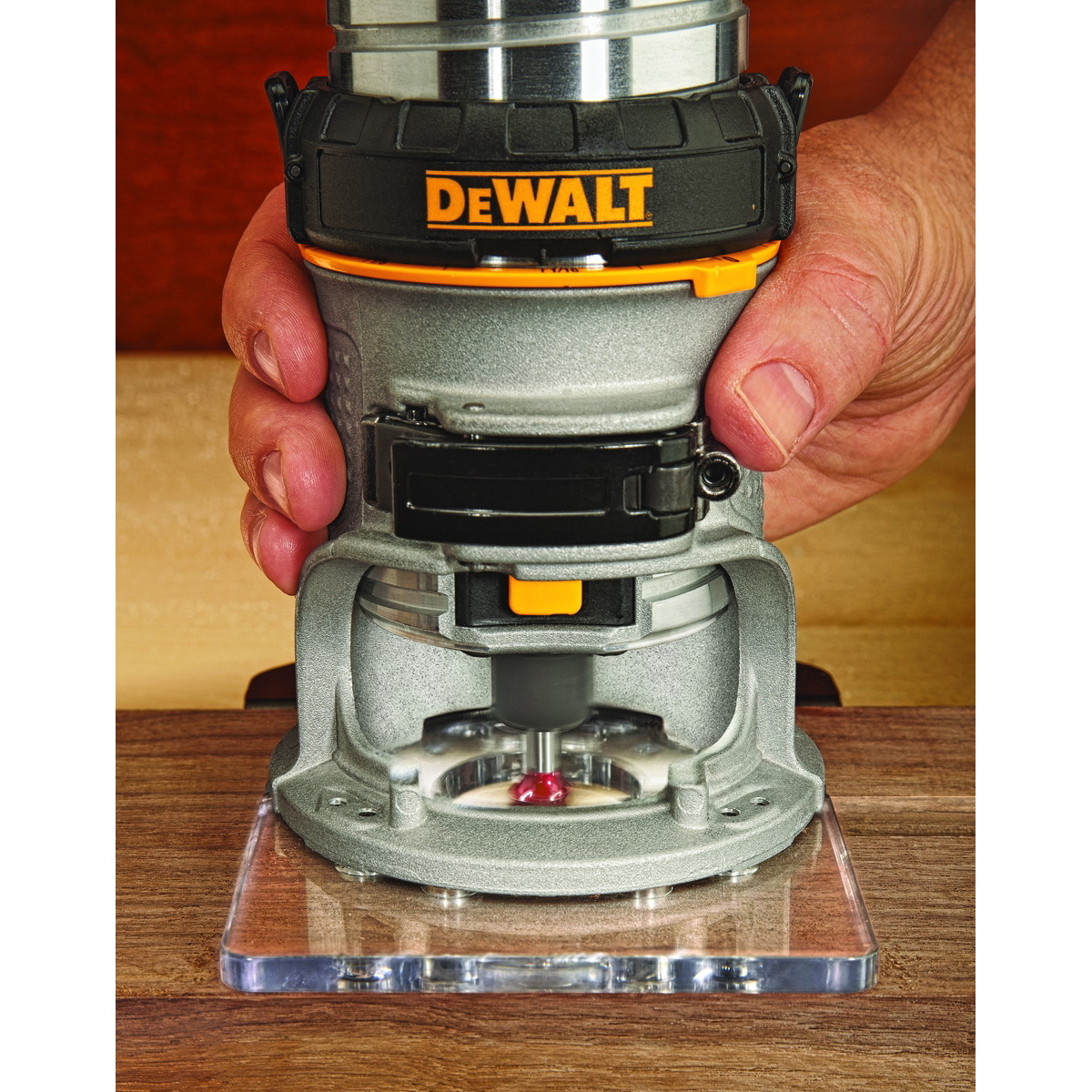 DEWALT DWP611 Compact Router with LED, 7 A, 16,000 to 27,000 rpm Load Speed, 1-1/2 in Max Stroke - 3